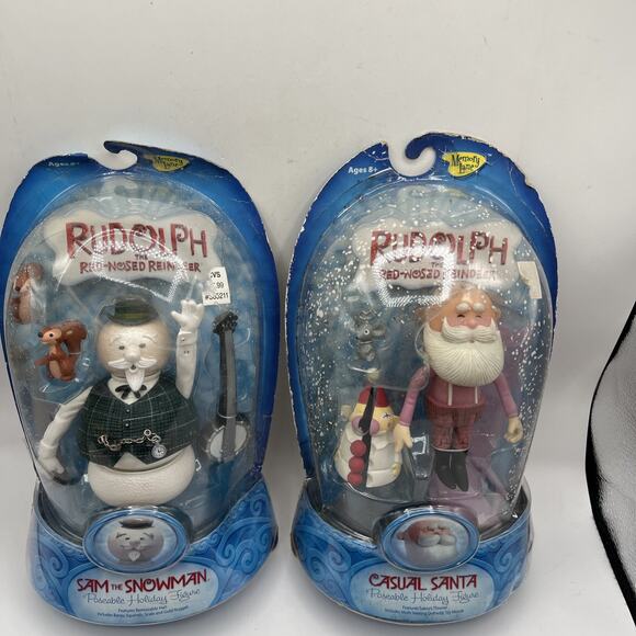 Round 2 Memory Lane Rudolph Red Nosed Reindeer Sam the Snowman Casual Santa READ - Picture 12 of 16